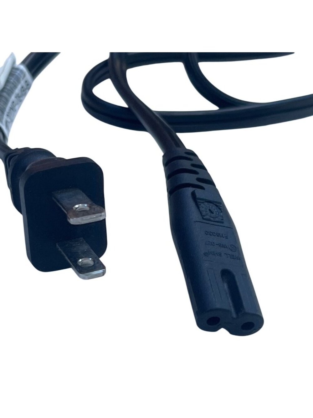 6ft Black Power Cord CNW-320NP-084B-B With 2-Prong Plug & Figure-8 Connector 33L